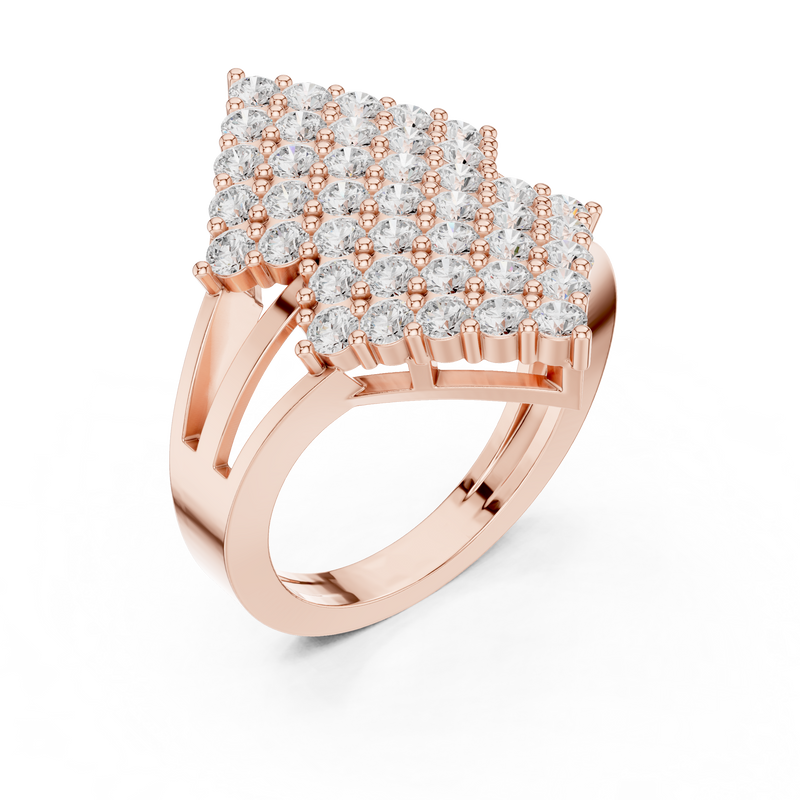 Ladies Ring DDLR-463@7 - Rose Gold - Image