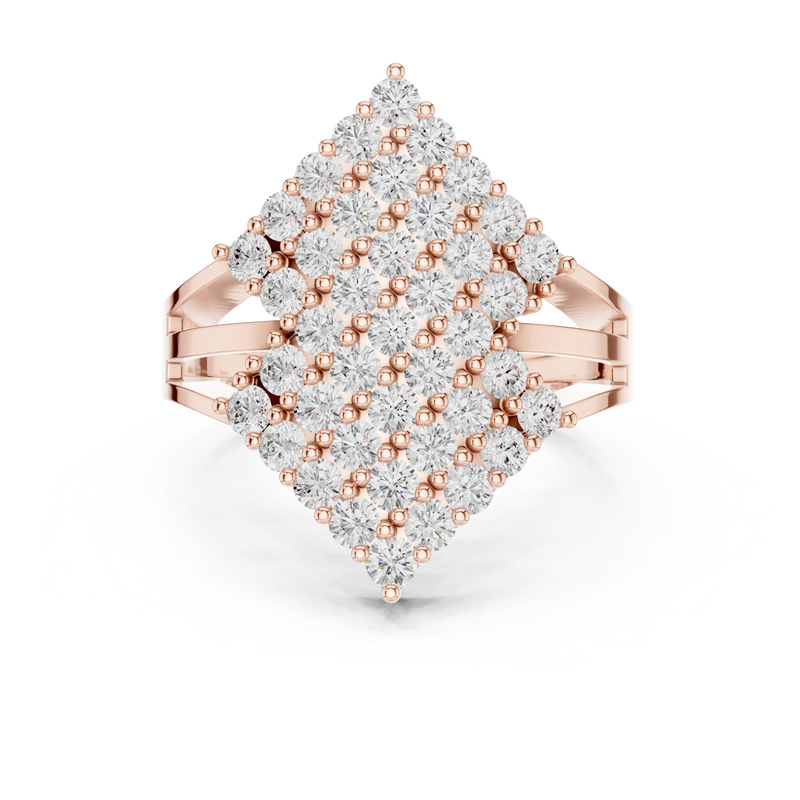 Ladies Ring DDLR-463@7 - Rose Gold - Image