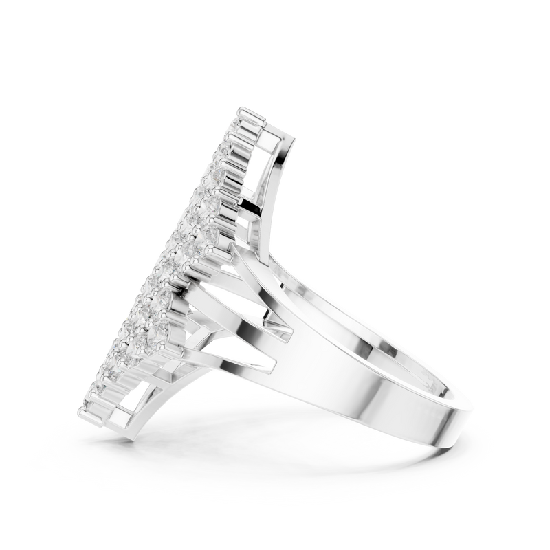 Ladies Ring DDLR-463@7 - White Gold - Image