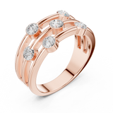 Ladies Ring DDLR-464@7 - Rose Gold - Image