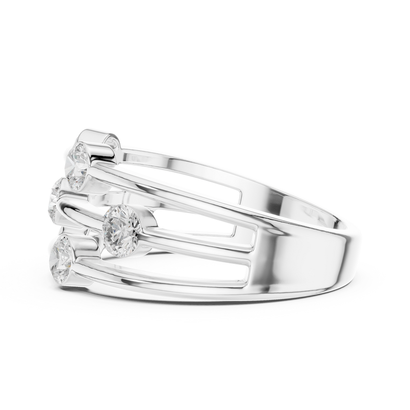 Ladies Ring DDLR-464@7 - White Gold - Image