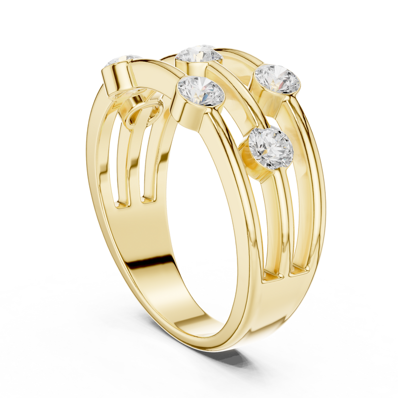 Ladies Ring DDLR-464@7 - Yellow Gold - Image