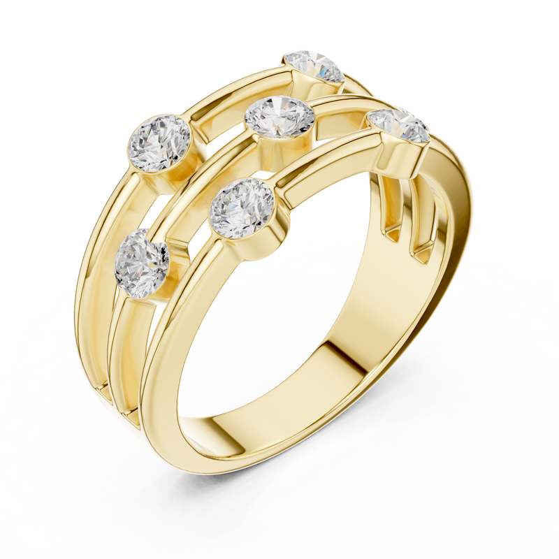 Ladies Ring DDLR-464@7 - Yellow Gold - Image