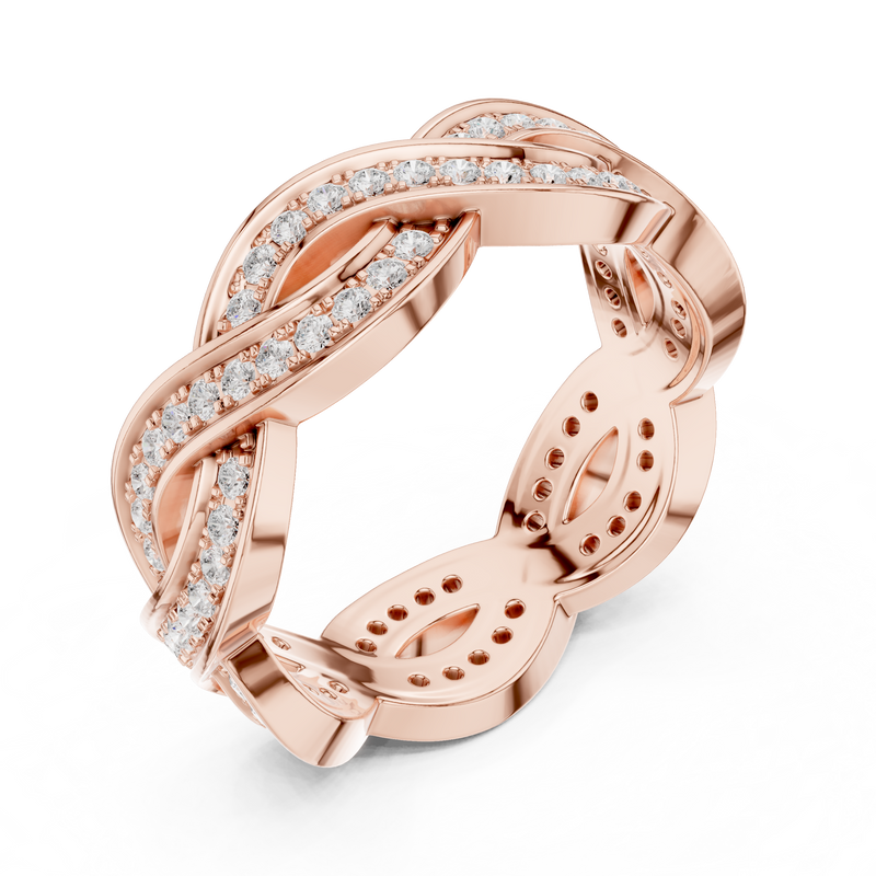 Ladies Ring DDLR-465@7 - Rose Gold - Image