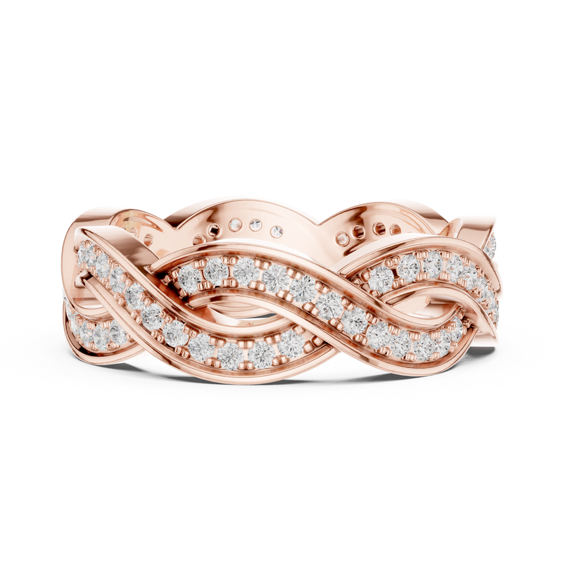 Ladies Ring DDLR-465@7 - Rose Gold - Image