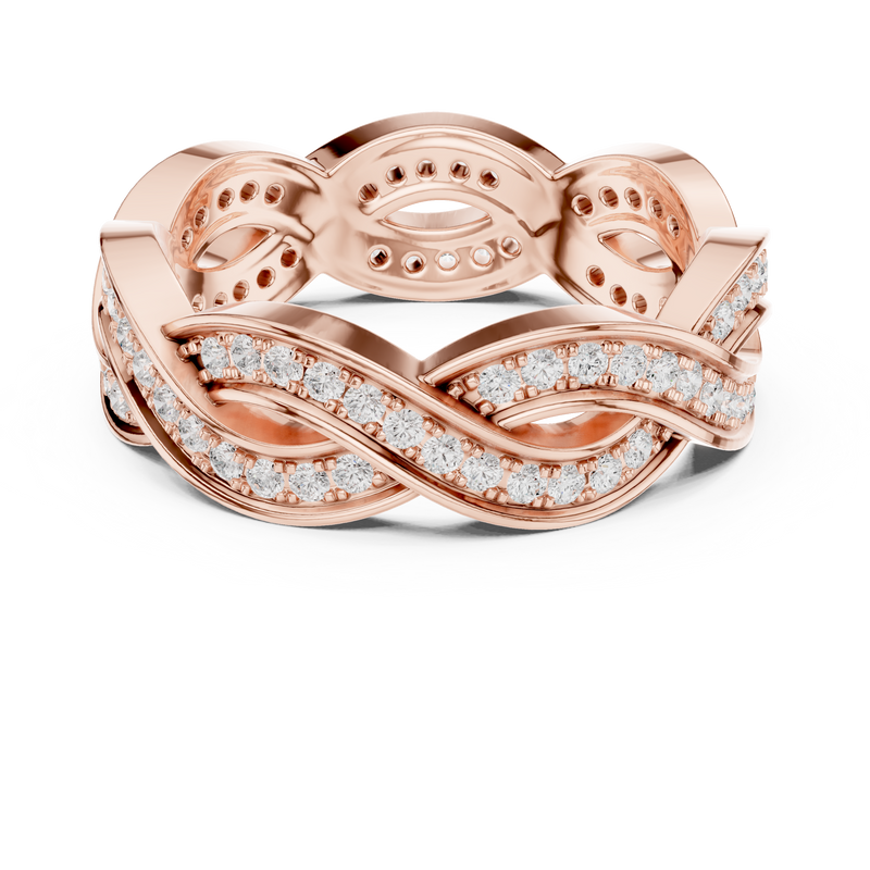 Ladies Ring DDLR-465@7 - Rose Gold - Image