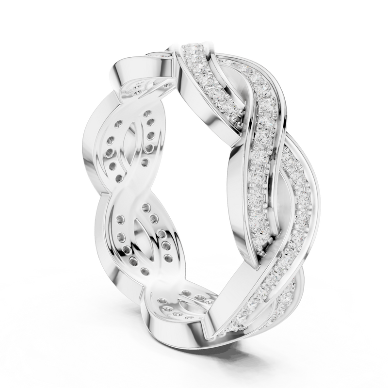 Ladies Ring DDLR-465@7 - White Gold - Image