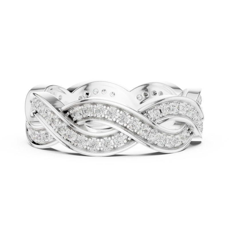 Ladies Ring DDLR-465@7 - White Gold - Image