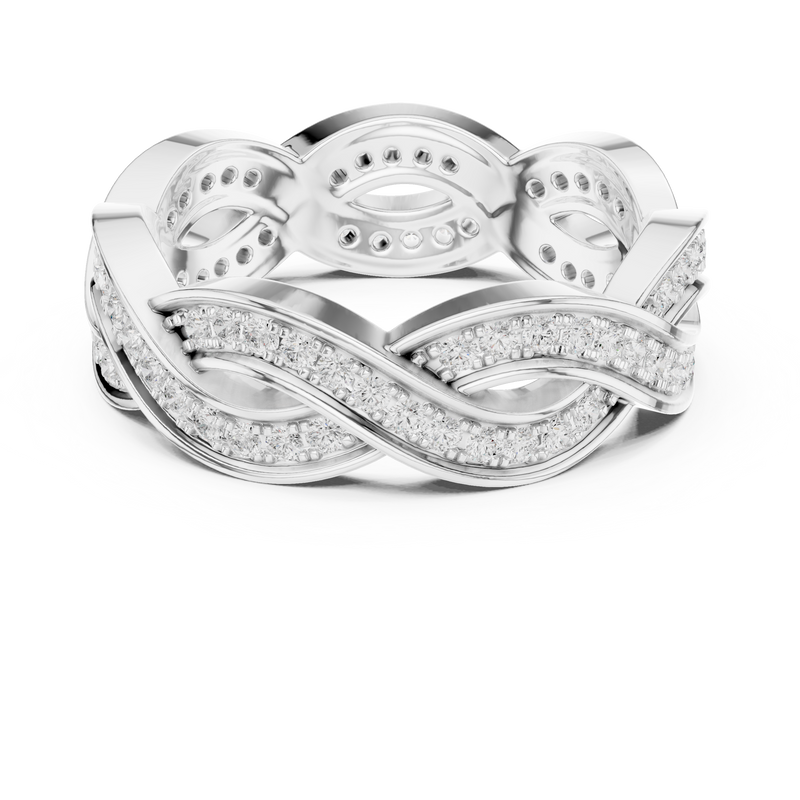 Ladies Ring DDLR-465@7 - White Gold - Image