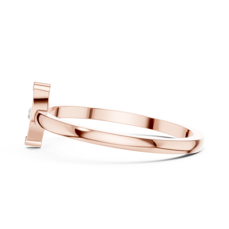 Ladies Ring DDLR-466@7 - Rose Gold - Image