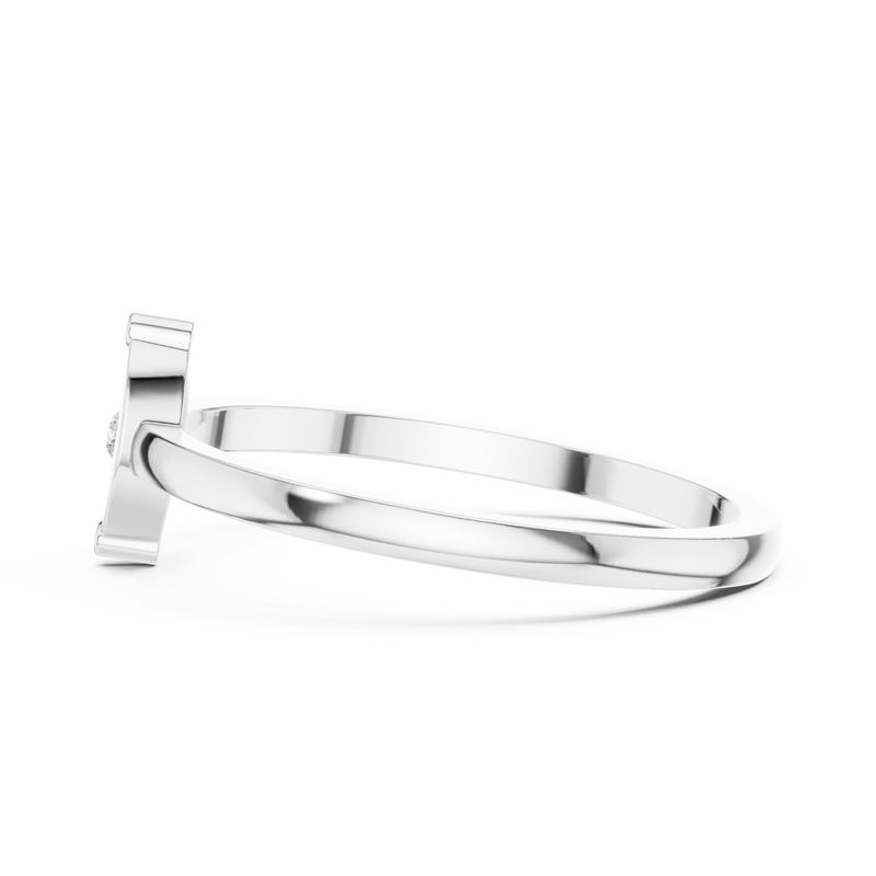 Ladies Ring DDLR-466@7 - White Gold - Image