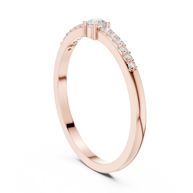 Mens Ring DDLR-467@7 - Rose Gold - Image