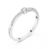 Mens Ring DDLR-467@7 - White Gold - Image