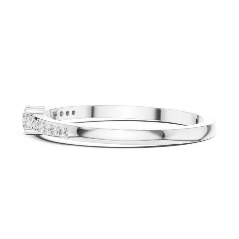 Mens Ring DDLR-467@7 - White Gold - Image