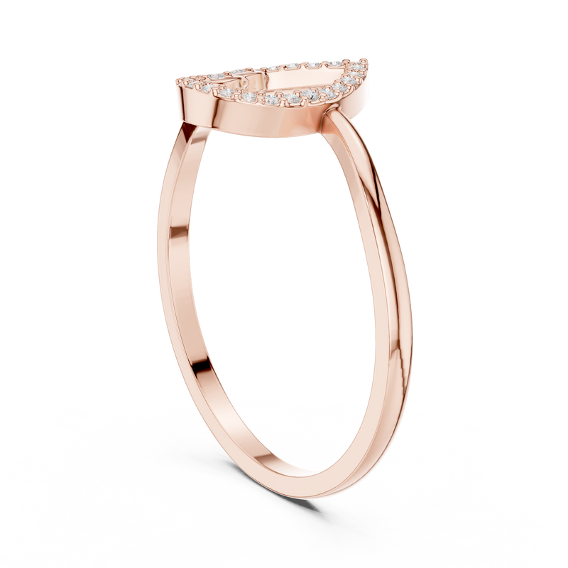 Ladies Ring DDLR-469@7 - Rose Gold - Image