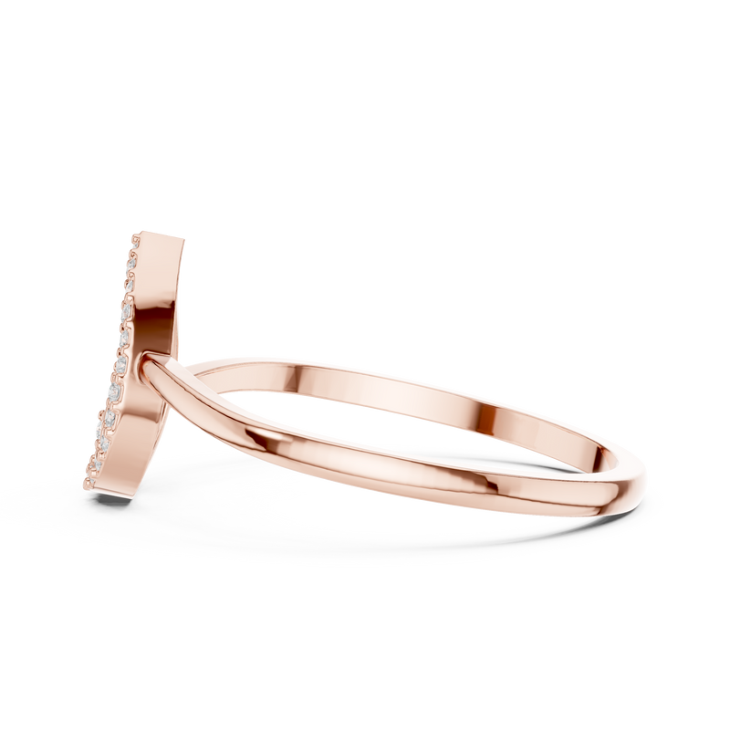 Ladies Ring DDLR-469@7 - Rose Gold - Image
