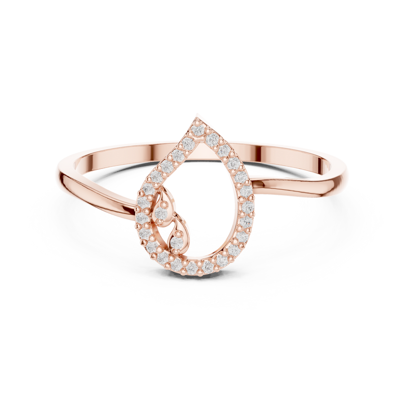 Ladies Ring DDLR-469@7 - Rose Gold - Image