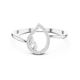 Ladies Ring DDLR-469@7 - White Gold - Image