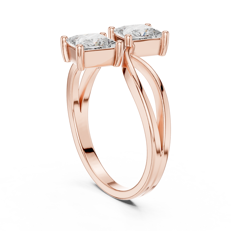 Ladies Ring DDLR-470@7 - Rose Gold - Image