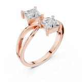 Ladies Ring DDLR-470@7 - Rose Gold - Image