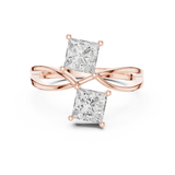 Ladies Ring DDLR-470@7 - Rose Gold - Image