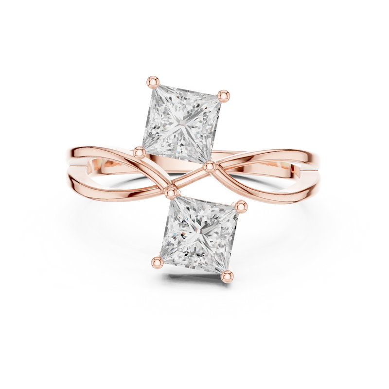 Ladies Ring DDLR-470@7 - Rose Gold - Image