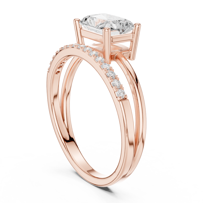 Ladies Ring DDLR-471@7 - Rose Gold - Image