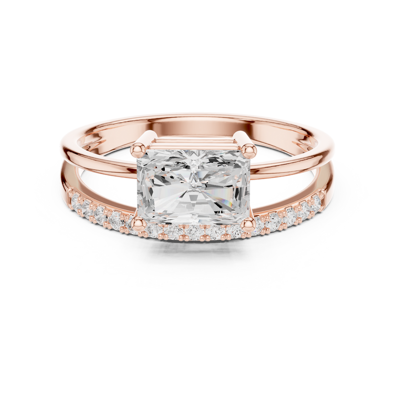 Ladies Ring DDLR-471@7 - Rose Gold - Image