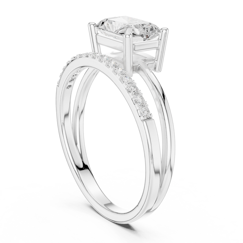 Ladies Ring DDLR-471@7 - White Gold - Image