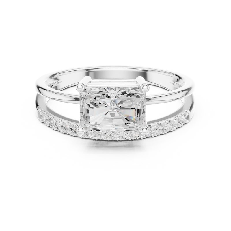 Ladies Ring DDLR-471@7 - White Gold - Image