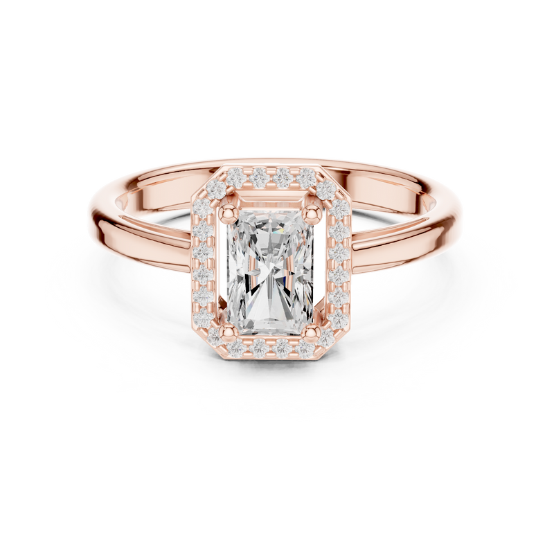 Ladies Ring DDLR-472@7 - Rose Gold - Image