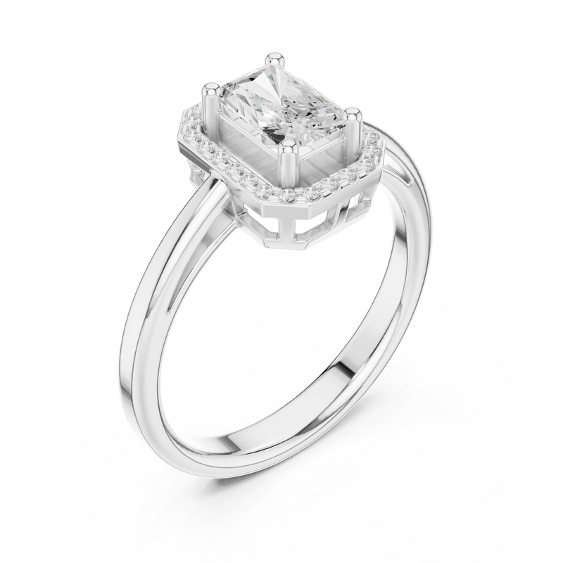 Ladies Ring DDLR-472@7 - White Gold - Image