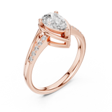 Ladies Ring DDLR-473@7 - Rose Gold - Image