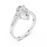 Ladies Ring DDLR-473@7 - White Gold - Image