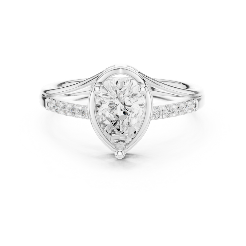 Ladies Ring DDLR-473@7 - White Gold - Image