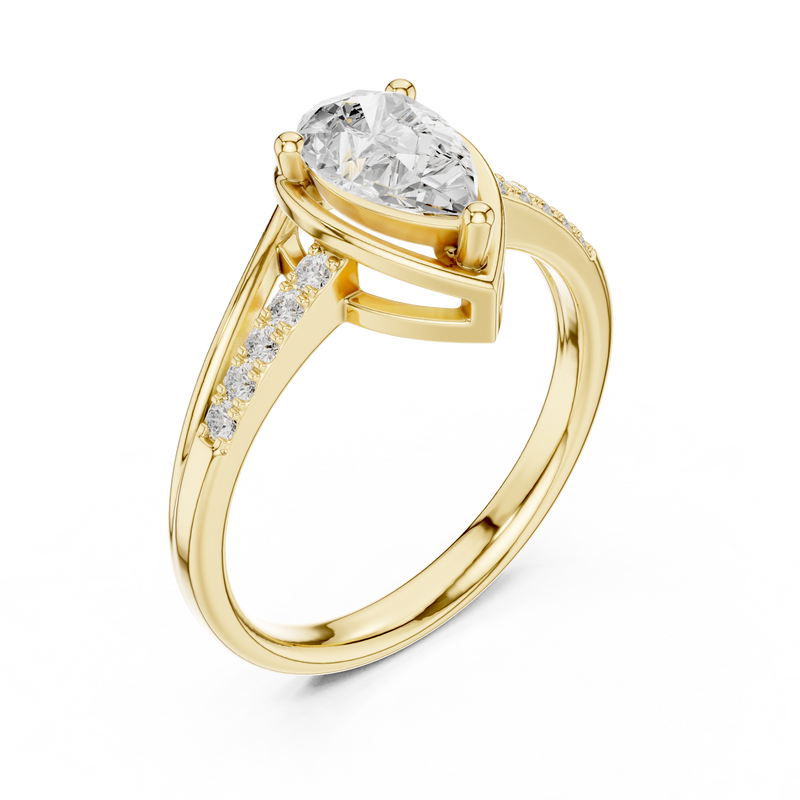 Ladies Ring DDLR-473@7 - Yellow Gold - Image
