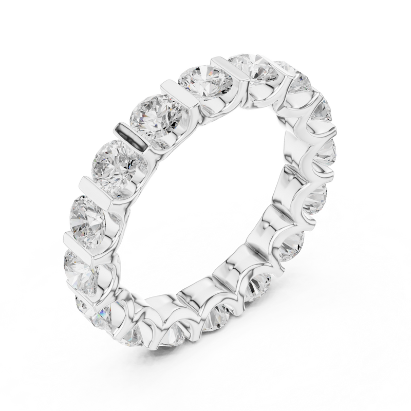 Ladies Ring DDLR-474@7 - White Gold - Image