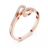 Ladies Ring DDLR-476@7 - Rose Gold - Image