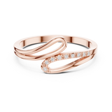Ladies Ring DDLR-476@7 - Rose Gold - Image