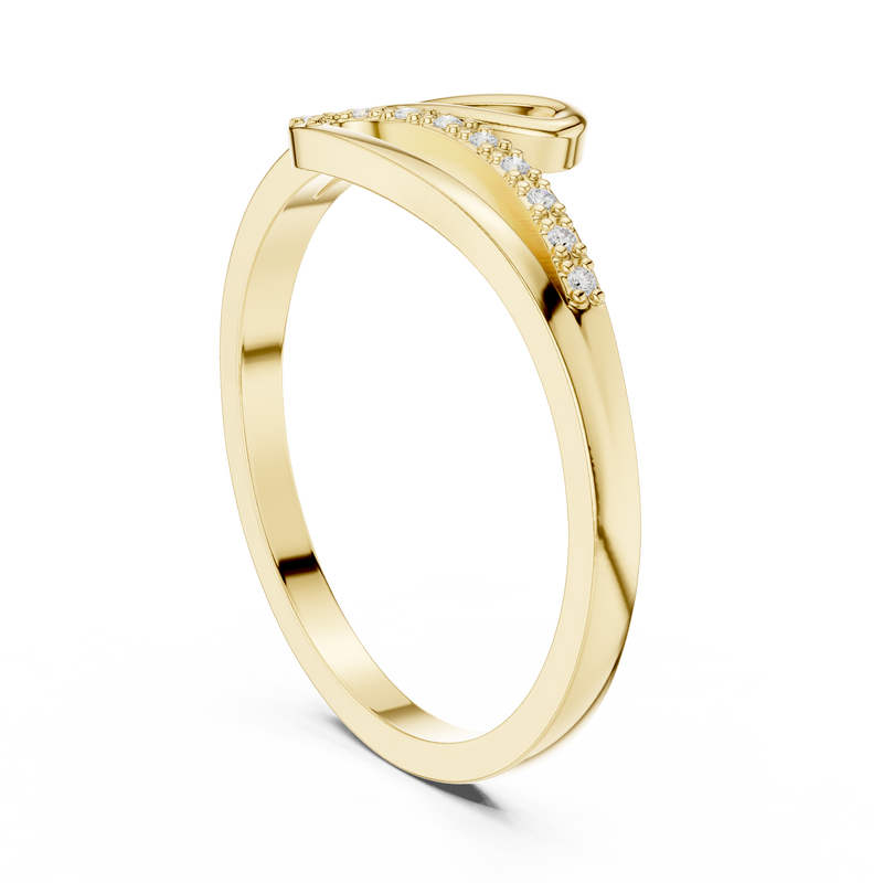 Ladies Ring DDLR-476@7 - Yellow Gold - Image