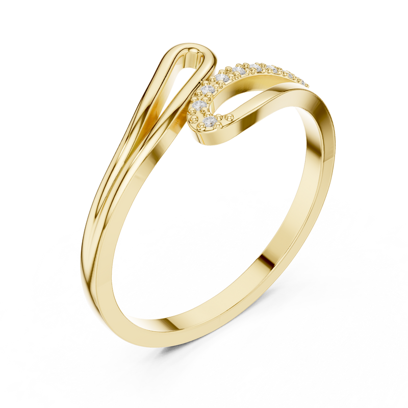 Ladies Ring DDLR-476@7 - Yellow Gold - Image