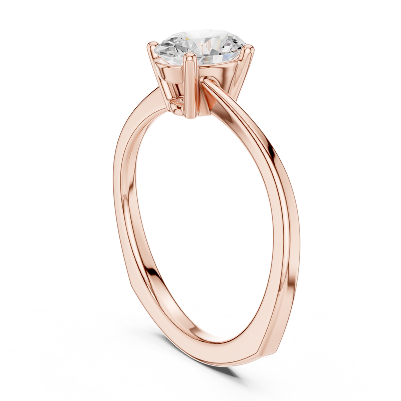 Ladies Ring DDLR-478@7 - Rose Gold - Image