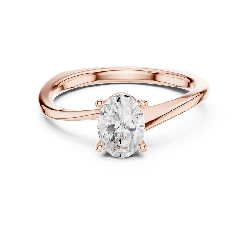 Ladies Ring DDLR-478@7 - Rose Gold - Image