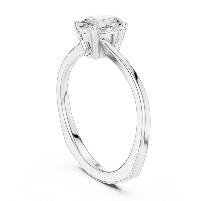 Ladies Ring DDLR-478@7 - White Gold - Image