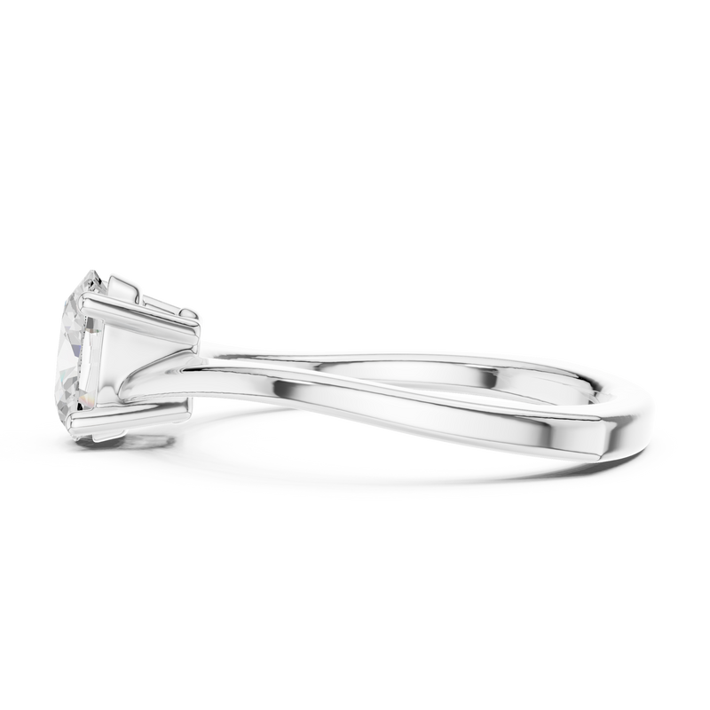 Ladies Ring DDLR-478@7 - White Gold - Image