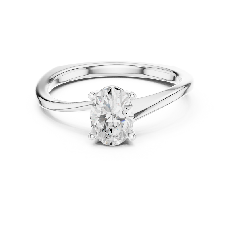 Ladies Ring DDLR-478@7 - White Gold - Image