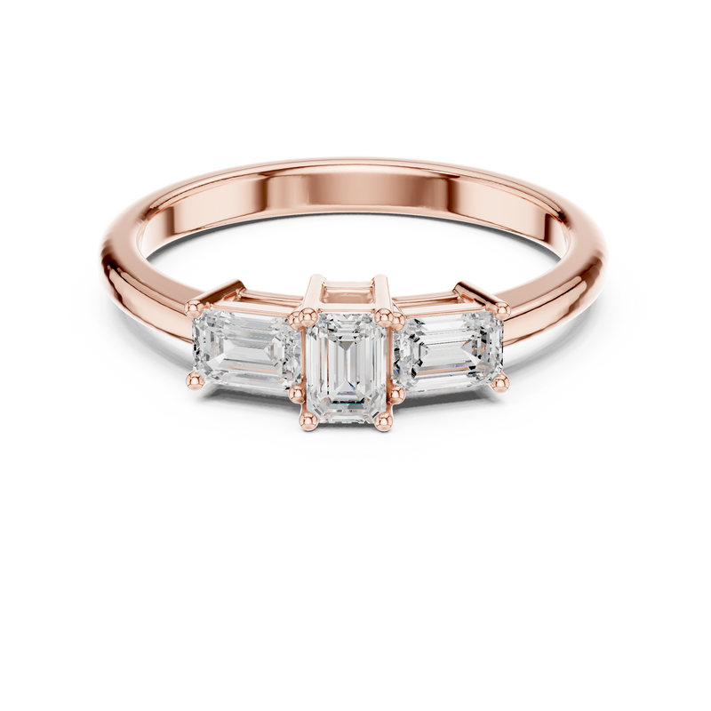 Ladies Ring DDLR-480@7 - Rose Gold - Image