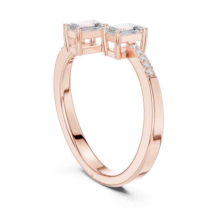 Ladies Ring DDLR-481@7 - Rose Gold - Image