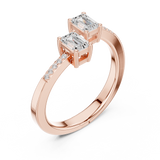 Ladies Ring DDLR-481@7 - Rose Gold - Image