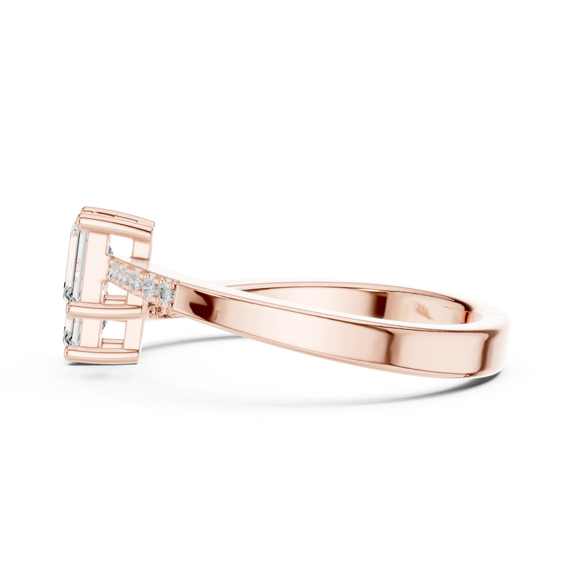 Ladies Ring DDLR-481@7 - Rose Gold - Image